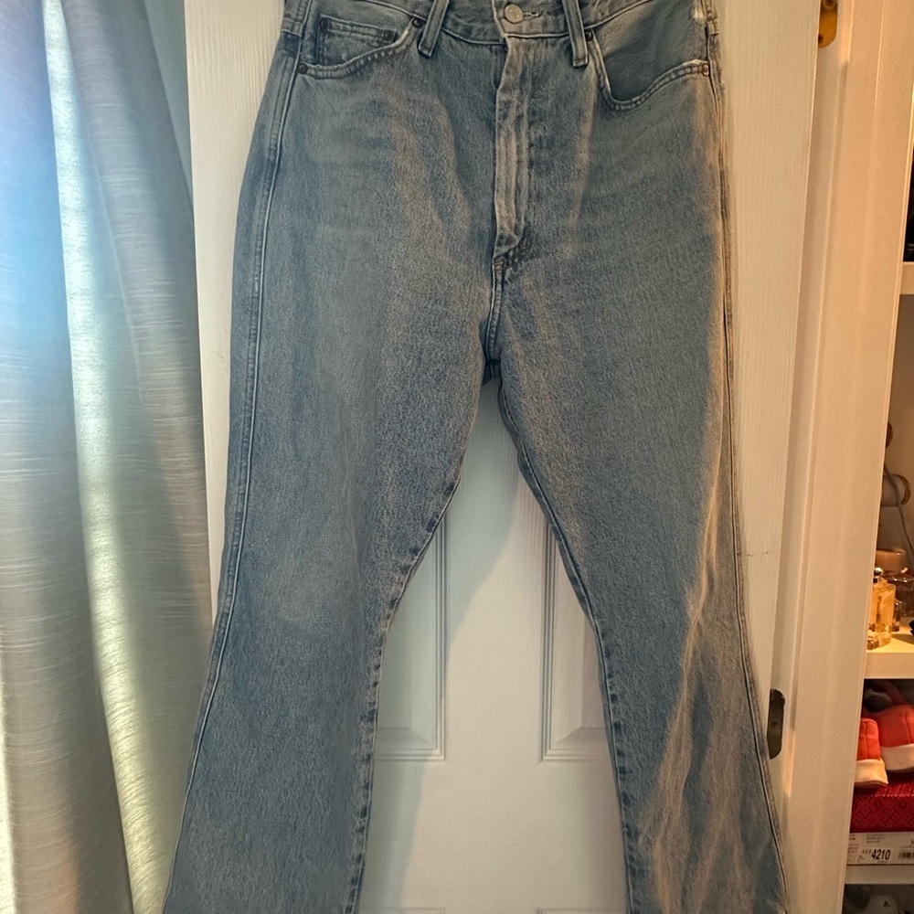Agolde Riptide High Rise Jeans in Light Blue - Picture 4 of 8